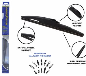Limpiaparabrisas trasero 12"