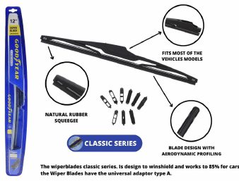 Limpiaparabrisas trasero 12" Classic